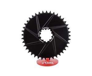 STONE - Plato Redondo Aero Mount Direct Compatible con SRAM MTB 3 Tornillos 3 Offset CNC Aluminio Aleris 7075-T65, XX1 Eagle, X01, X01 Eagle, GX Eagle, X1-1400, GX-1400, S-2210, X0, X9, S1400 (34T)