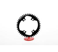 STONE - Plato Redondo Monoplato 107 BCD Compatible con SRAM Rival AXS Gravel Carretera Road CNC Aluminio 7075-T651 4 Brazos 38T | 40T | 42T | 44T | 46T | 48T (42T)
