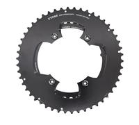 STONE - Platos Redondos 2X 107 BCD Compatible con SRAM Force para SRAM Cadenas Flat Top, Gravel Carretera Road CNC Aluminio 7075-T651, 4 Brazos,Force AXS potenciómetro, FC-FRC-D1, (48-33)