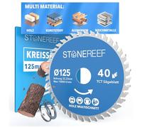 STONE REEF Hoja de sierra circular de 216x22.23, incluye adaptador a agujero de 20 mm, compatible con amoladora angular de Bosch, Makita, ideal para madera, metal y aluminio