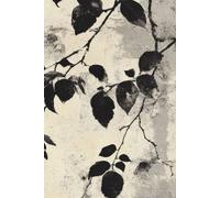 Stone & Shadow Leaves Notebook: Lined pages for journaling, note-taking, and creative writing