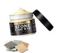 Stone Shine Wax - Cera para pulir piedras, protección para el cuidado de piedras, resistente al agua, mejora la cera para muebles, cuidado de piedras, cera para suelos de mármol y paredes de piedra