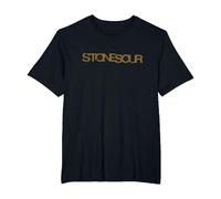 Stone Sour Distressed Logo Camiseta, Hombre Tallas Grandes, Negro, 3X Alto