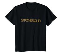Stone Sour Distressed Logo Camiseta, Niños, Negro, 3 años