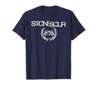 Stone Sour Distressed Logo On Navy Camiseta