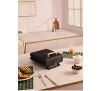 STONE STUDIO - Sandwichera Grill Y Gofrera De Placas Intercambiables Negro