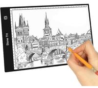 Stone TH Mesa de Luz para Calcar, LED Tableta de Luz Dibujo A4 de Iluminación de la Caja de Alimentación Micro USB Ideal para Animacion Tatoo Dibuja