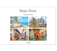 Stone Town - Impressionen (Wandkalender 2026 DIN A2 quer), CALVENDO Monatskalender: Wunderschönes Altstadtviertel von Sansibar Stadt, der Hauptstadt der Insel Unguja gehört zum UNESCO Weltkulturerbe.