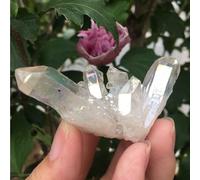 Stone Transparent White Quartz Crystal Cluster Office Home Decoration