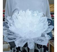 Stone White Crystal Cluster, White Quartz Cluster, Stone(Size:1-1.3kg)