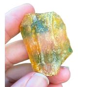 Stone Yellow Amber Calcite raw Stone Crystal gem Collection of Rough Rock specimens Home Decor(30-40g)