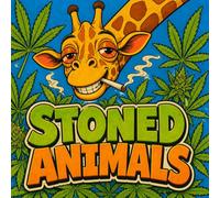 Stoned Animals Adult Coloring Book: Trippy Psychedelic Coloring Pages for Adults - Stoner Vibes, Weed-Inspired Designs for Stress Relief, Relaxation & Mindfulness