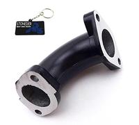 STONEDER 56-2 - Tubo de admisión para carburador de 26 mm, color negro, para 110 cc, 125 cc, 140 cc, Lifan YX, chino, Pit Dirt Motor, Motocicletas y Motocross.