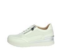 Stonefly 220739 Steam Gray Bianco Beige Scarpe Donna Sneakers Lacci Zip Pelle 37
