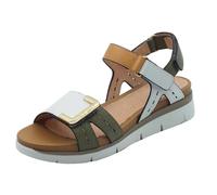 Stonefly 220834 ELODY 24 dusty LT green bianco sandali donna strappi pelle 37
