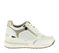 Stonefly 222494 White Bianco Scarpe Donna Sneakers Lacci Zip Pelle 38