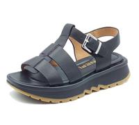 Stonefly 223847 Star Lth Black Sandalias para mujer de piel negra, Negro , 36 EU