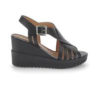 Stonefly Sandalias con cuña ELY 18 CALF LTH para mujer - Mujer color: negro talla: 37