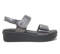 Stonefly Sandalias de Cuña 223652 Aqua III 31 Gris Mujer | Piel con Cierre Ajustable - Mujer color: gris talla: 39