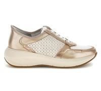 Stonefly Zapatillas Deportivas 223603 Twins 10 Gris Claro Mujer | Piel Laminada con Tecnología Blufit - Mujer Color: Taupe Talla: 39