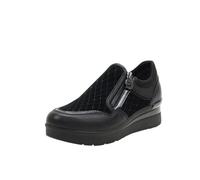 Stonefly Zapato Casual de Ante, con cuña de Goma - 222959 para: Mujer Color: Negro Talla: 40