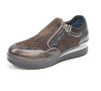 Stonefly Zapato Casual de Ante y Piel, con cuña de Goma - 222960 para: Mujer Color: Marron Talla: 37