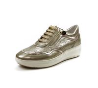 Stonefly Zapato Casual de Piel picada, con cuña - 220776-Z00 para: Mujer Color: Metal Talla: 37