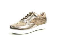 Stonefly Zapato de cordoneras de Piel y Serraje, con Suela de Goma - 222376-6N5 para: Mujer Color: Oro Taupe Talla: 40