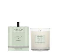 Stoneglow Modern Classics - Vela en vaso de cristal (varios aromas modernos, aroma a higo verde y cedro)