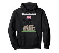 Stonehenge Souvenir Misterioso Monumento prehistórico Bandera del Reino Unido Sudadera con Capucha