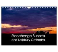 Stonehenge Sunsets & Salisbury Cathedral (Wall Calendar 2027 DIN A4 landscape), CALVENDO 12 Month Wall Calendar: Stonehenge sunsets taken as ... photographs with different moods and drama.