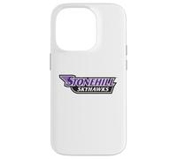 Stonehill College Skyhawks Text Logo Carcasa para iPhone 14 Pro