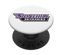 Stonehill College Skyhawks Text Logo PopSockets PopGrip Adhesivo