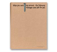 Stonehouse Collection Funny Co-Worker Notepads (2-Pack, 50 Sheets Each) - Humorous Missed Messages, To-Do Lists, Grocery Lists & Reminders, Small Office Gift, 5.5" x 4.5"- Made in USA (Messages)
