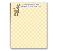 Stonehouse Collection Funny Co-Worker Notepads (2-Pack, 50 Sheets Each) - Humourous Memo Pads for To-Do Lists, Grocery Lists & Reminders, Small Office Gift, 5.5" x 4.5"- Made in USA (Funny Donkey)