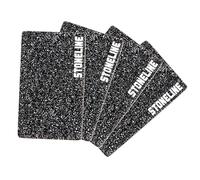 STONELINE Juego de 4 Tablas de Corte Cocina de Vidrio Templado 25x15 cm Diseño STONELINE Tabla de Cortar Antideslizante de Cristal A Prueba de Roturas Resistente al Calor, Accesorio Cocina