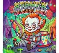 Stoner Coloring Book: 50 Horror Spooky Halloween Coloring Pages WIth Cute Chibi Monster Cartoon Characters Funny Creepy Cute Scenes Retro Gothich ... Relief Relaxation Mindfulness Adults Teens