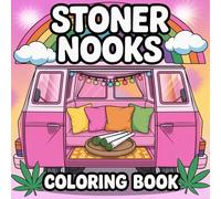 Stoner Corners Coloring Book: 50+ Trippy Spaces Coloring Pages and Psychedelic Chill Room for Adults Relaxation & Creativity
