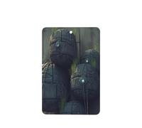 Stones on the wall - 4 tarjetas ambientadoras para coche, desechables, para colgar, para vehículos, aroma a lavanda