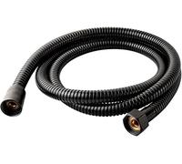 StoneStream - Manguera de ducha negra original de 6 pies, flexible, de alta presión, ajuste universal, diseño duradero y antitorceduras con conectores de latón macizo, fácil instalación, compatible