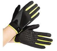 Stonges Verano Hombres y Mujeres Hielo Seda Entrenamiento Fino Fino Dedos Completos Guantes Montañismo Deportes Antideslizantes al Aire Libre Guantes de conducción Respirables Verde (Verde)