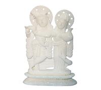 StonKraft 7 "Hecho a Mano de mármol Indio ídolo Radha Krishna, Estatua, Murti