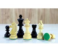 StonKraft Rey de 9,52 cm de Altura - Edición de Coleccionista Piezas de Ajedrez de Madera Figuras Staunton Piezas Estatuillas de Ajedrez