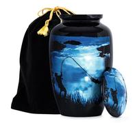 Stonlif - Urnas de Pesca de cremación Grandes para Cenizas humanas, Adultos, machos y Hembras, 200 Libras, urnas Decorativas para Hombres, urnas para papá, Hombres, Cenizas humanas, urna Grande con