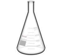 stonylab 1-Paquete 5000ml Matraz Erlenmeyer de Boca Estrecha, Erlenmeyer Flasks de Cristal de Pared Gruesa con Borde de Alta Resistencia (5000ml)