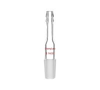 stonylab 1-Paquete Adaptador de Entrada Recta de Vidrio con Junta de Vidrio Macho de 14/20 y Conexión Manguera de 10mm, Cristalería de Laboratorio Straight Inlet Adapter Lab Adaptador