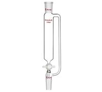 stonylab 100ml Embudo de Ecualizador, Embudo de Adición Ecualizador a Presión, Vidrio de Borosilicato Embudo de Goteo con Tapón PTFE para Laboratorio (100ml, 24/40 Junta)
