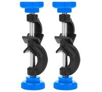 StonyLab 2-Pack Soporte de Laboratorio, Lab Cross Clip, Cross Clamp Boss Head Lab Rod Stand Holder para laboratorio Soporte de clip, Cuerpo de Aleación de Aluminio, Varillas de Hasta 13mm