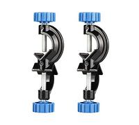 StonyLab 2-Pack Soporte de Laboratorio, Lab Cross Clip, Cross Clamp Boss Head Lab Rod Stand Holder para laboratorio Soporte de clip, Cuerpo de Aleación de Aluminio, Varillas de Hasta 16mm