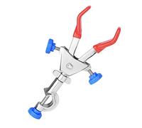 stonylab 2-Prong Abrazadera Giratoria con Doble Ajuste, Multiusos 360° Abrazadera de Laboratorio 2 Prong Swivel Clamp con Revestimiento de Goma y Cabeza de Jefe, para Uso en Laboratorio